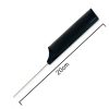 Black metal tail comb 20 cm