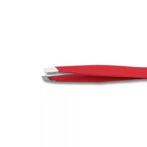 Belini Eyebrow Tweezers Slant Italian Red Tip