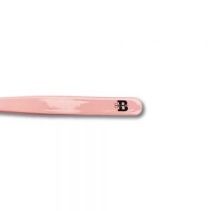 Belini Eyebrow Tweezers Slant Italian Pink End