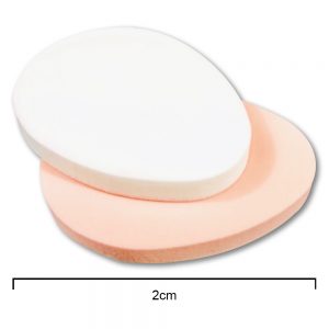 Multi-Color Makeup Powder Puff Set of Two 2cm