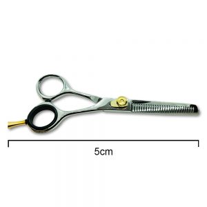Stainless Steel Silver Barber Thinning Scissor With Gold Hook 5cm
