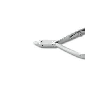 Cuticle Pliers Single Spring Stainless Steel Matt Silver Tip