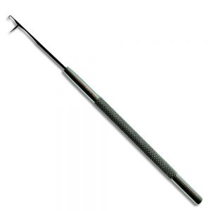 Silver Stainless Steel Latch Hook Crochet Needle Tool
