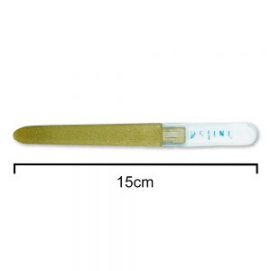 Gold Double Sided Nail File Set Of 2 15cm