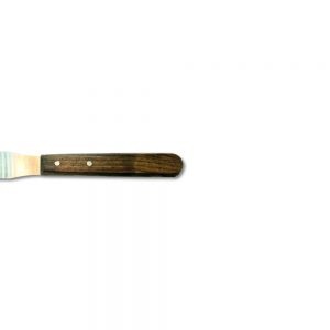 Belini Metal Waxing Spatula Wooden Handle
