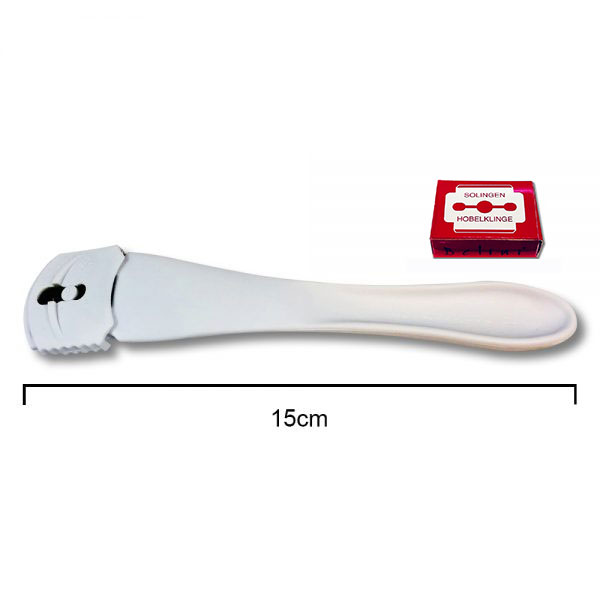 White Plastic Corn Plane Pedicure Foot File German One Blade