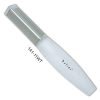 White Pedicure Foot Rasp 3 Sided Belini File Plastic Handle